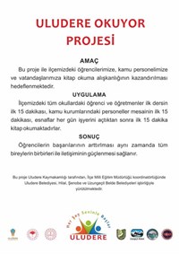 Uludere Okuyor Projesi